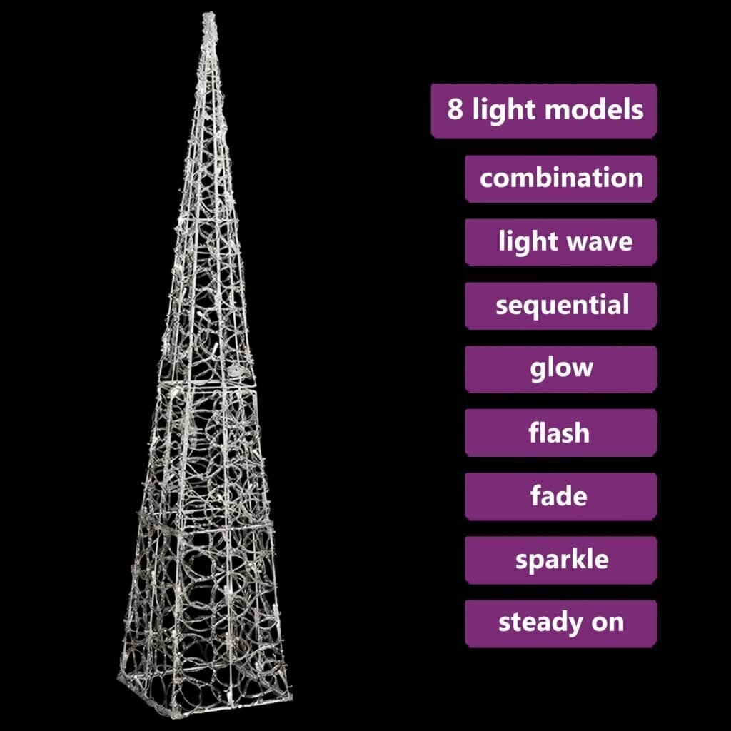 LED dekoracija kūgis, 120cm цена и информация | Ziemassvētku dekorācijas | 220.lv