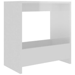 Sānu galds, 50x26x50 cm, balts cena un informācija | Žurnālgaldiņi | 220.lv