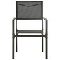 Dārza krēsls, 2 gab., melns цена и информация | Dārza krēsli | 220.lv