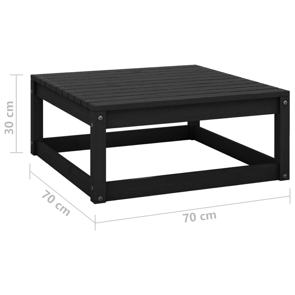 Dārza krēsls, 70x70x30 cm, melns cena un informācija | Dārza krēsli | 220.lv