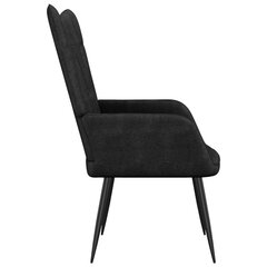 Atpūtas krēsls, melns, 62x68,5x96cm, audums cena un informācija | Atpūtas krēsli | 220.lv