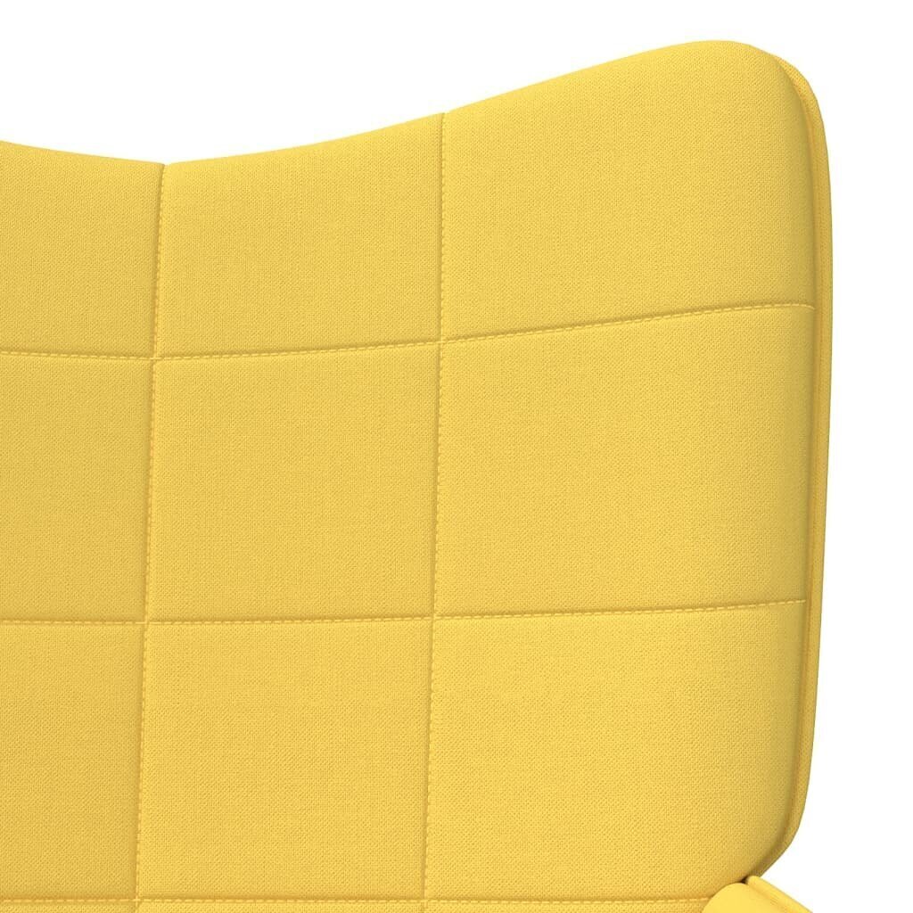 Atpūtas krēsls, dzeltens, 62x68.5x96 cm cena un informācija | Atpūtas krēsli | 220.lv