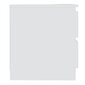 Naktsskapītis, 50x39x43,5 cm, balts cena un informācija | Naktsskapīši | 220.lv