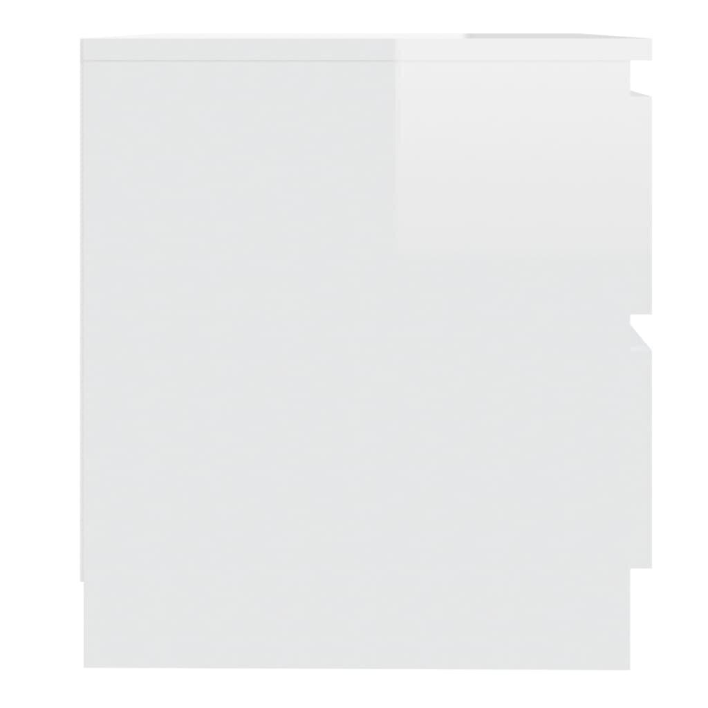 Naktsskapīši, 50x39x43,5 cm, 2 gab., balti цена и информация | Naktsskapīši | 220.lv