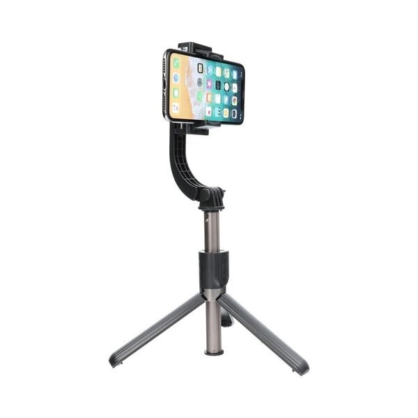 Selfiju kāts ("Selfie stick") 3in1 GIMBAL STABILIZER / STATĪVS / SELFIE  STICK Combo Selfie Stick, stabilizators ar statīvu un Bluetooth tālvadības  pulti, melns SSTR-L08 cena | 220.lv