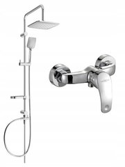 Dušas sistēma ar jaucējkrānu Mexen Sven Fabia, Chrome cena un informācija | Dušas komplekti un paneļi | 220.lv