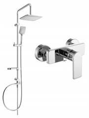 Dušas sistēma ar jaucējkrānu Mexen Sven Cetus, Chrome cena un informācija | Dušas komplekti un paneļi | 220.lv