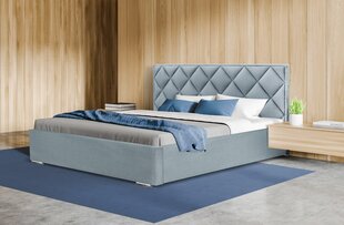 Кровать Caro 140х200 см, серая цена и информация | Кровати | 220.lv