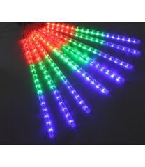 LED virtene meteoru lietus (50cm), garums 5 m, daudzkrāsaina cena un informācija | Ziemassvētku lampiņas, LED virtenes | 220.lv