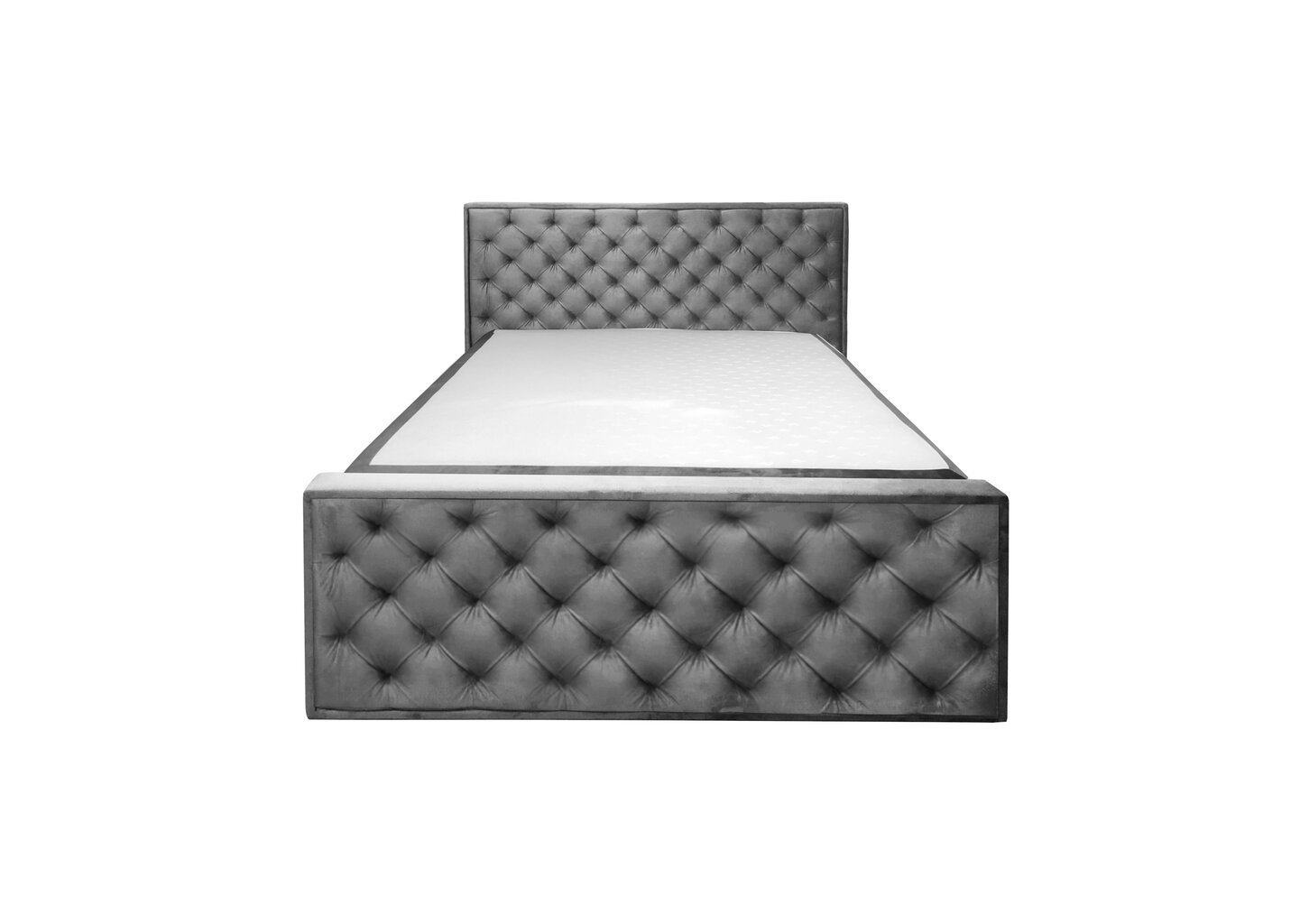 Kontinentālā gulta Suzy, 140x200 cm, pelēka cena un informācija | Gultas | 220.lv