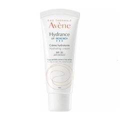 Mitrinoša emulsija Avene Hydrance UV Rich SPF30, 40 ml cena un informācija | Sejas krēmi | 220.lv