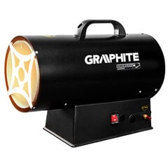 Аккумуляторный газовый обогреватель GRAPHITE 58GE101 30кВт, 18В, без батареи цена и информация | Грелки | 220.lv