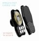 Swissten WM1-HK2 Turētājs Ar Wireless Uzlādi + Micro USB Vads 1.2m Melns cena un informācija | Auto turētāji | 220.lv