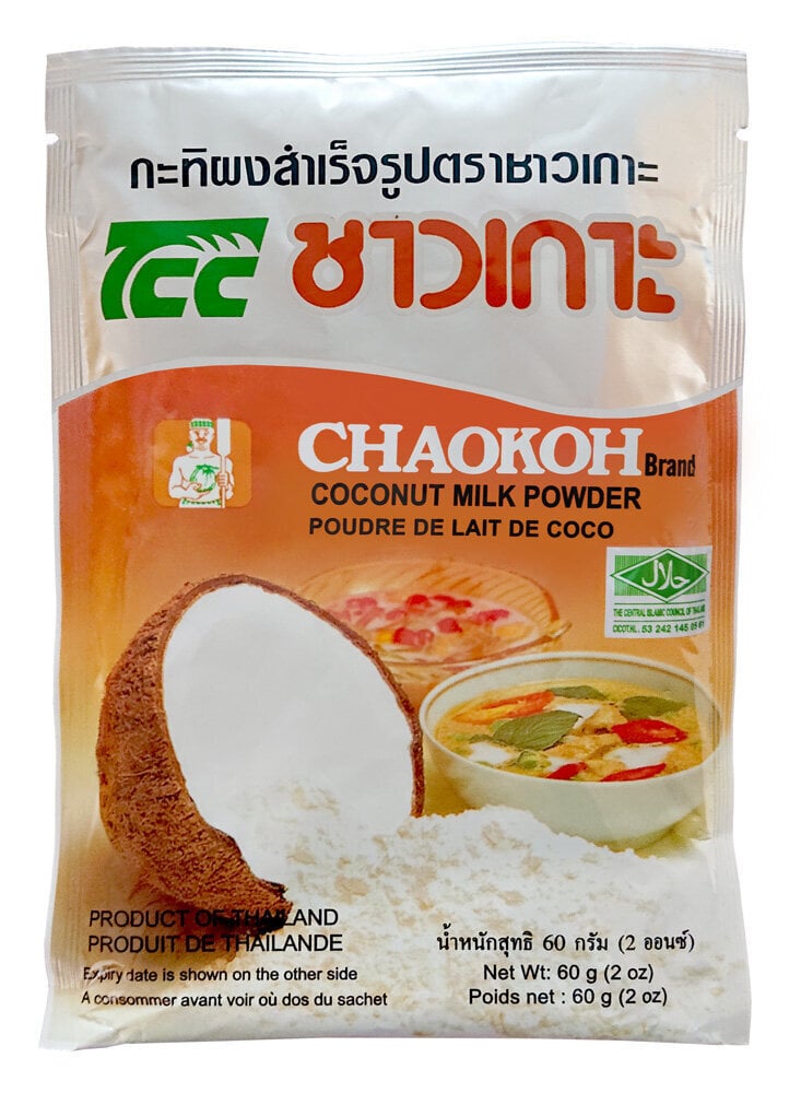 Kokosriekstu piena pulveris, Coconut milk powder, CHAOKOH, 60g цена и информация | Piena produkti | 220.lv