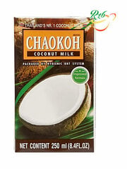 Kokosriekstu piens 18%, CHAOKOH, 250 ml cena un informācija | Piena produkti | 220.lv