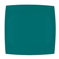 Šķīvji MoodFood, zaļi, 23x23 cm, 25 gab. цена и информация | Посуда, тарелки, обеденные сервизы | 220.lv