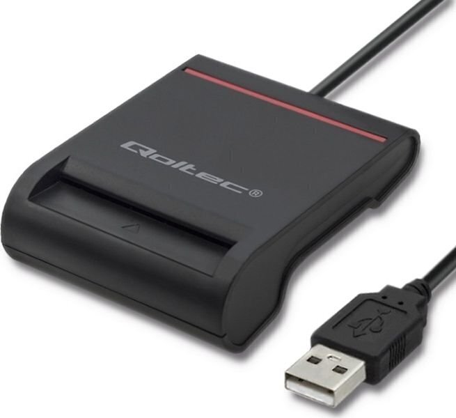 Qoltec 50642 karšu lasītājs cena un informācija | Adapteri un USB centrmezgli | 220.lv