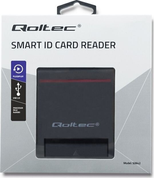 Qoltec 50642 karšu lasītājs cena un informācija | Adapteri un USB centrmezgli | 220.lv