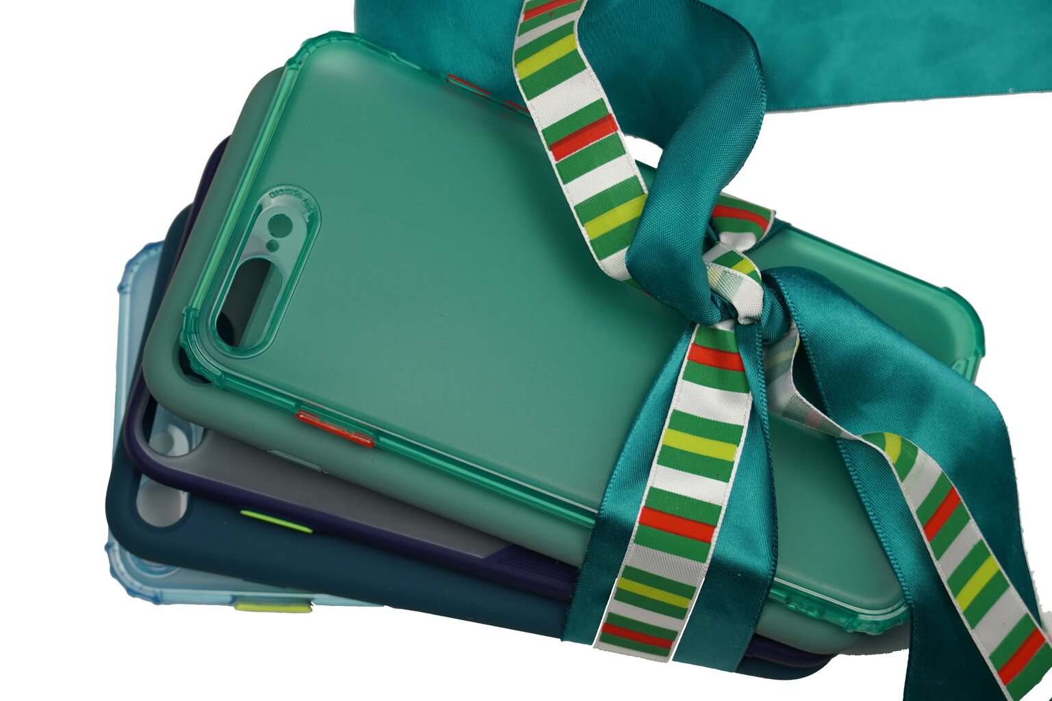 Aizsargvāciņi "Gift Set Soundberry 5 " paredzēts Apple iPhone 7Plus/8Plus - selection of green and blue cena un informācija | Telefonu vāciņi, maciņi | 220.lv
