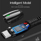 Yesido Fast charge USB to USB C(to Type C) with LED Light, zink alloy,1.2 m, mod. CA43 cena un informācija | Savienotājkabeļi | 220.lv