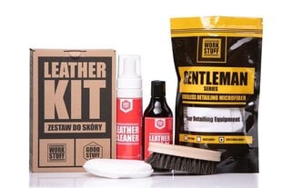 Ādas tīrīšanas un aizsardzības komplekts Good Stuff Leather KIT cena un informācija | Auto ķīmija | 220.lv