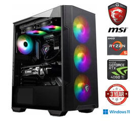 Mgamer Ryzen 7 5700G 16GB DDR4 256GB NVME SSD 1TB HDD RTX2060 6GB Windows 10 Stacionārais dators цена и информация | Стационарные компьютеры | 220.lv