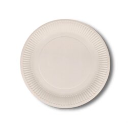 Одноразовые бумажные тарелки MoodFood 23 см, 10 шт. цена и информация | Праздничная одноразовая посуда | 220.lv
