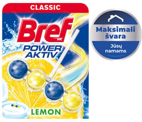 Bref wc 50g power activ tīrīšanas līdzeklis atsvaidzinātājs lemon cena un informācija | Bref Mājsaimniecības preces | 220.lv