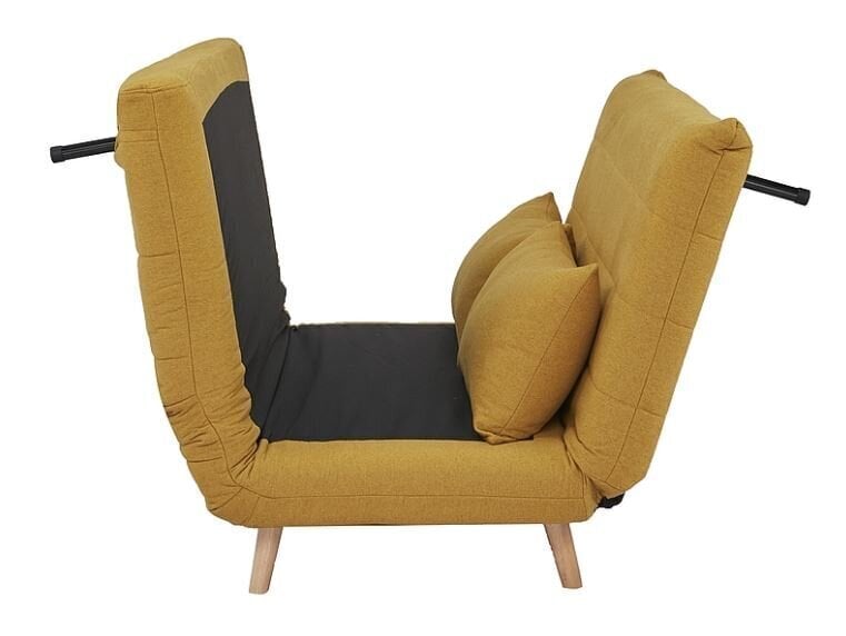 Paplašināms krēsls Signal Meble Spike II, dzeltens cena un informācija | Atpūtas krēsli | 220.lv