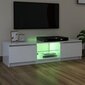 TV skapītis ar LED apgaismojumu, 140x40x35,5 cm, balts cena un informācija | TV galdiņi | 220.lv