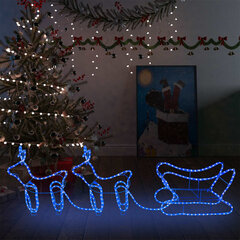 Ziemassvētku āra rotājums ar briežiem un kamanām, 576 LED gaismas цена и информация | Рождественское украшение CA1029 | 220.lv