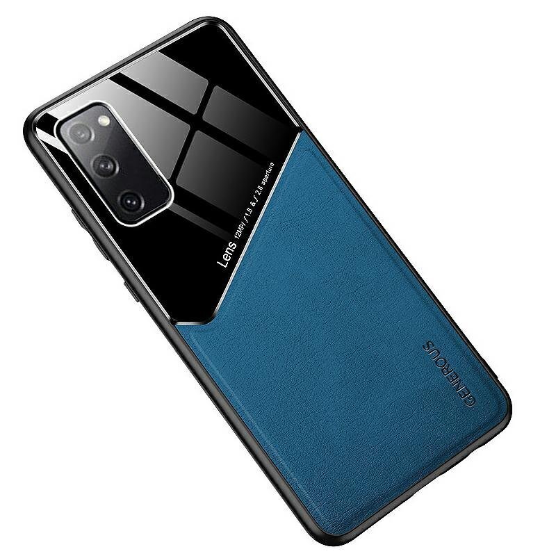 Mocco Lens Leather Back Case Aizmugurējais Ādas Apvalks Priekš Samsung Galaxy A42 5G Zils цена и информация | Telefonu vāciņi, maciņi | 220.lv
