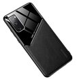 Mocco Lens Leather Back Case Aizmugurējais Ādas Apvalks Priekš Samsung Galaxy A42 5G Melns