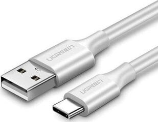 Кабель Ugreen US287 USB-C, QC3.0, 0.25 м, белый цена и информация | Кабели для телефонов | 220.lv