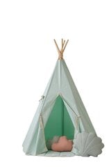 Moi Mili gaiši zaļa gala telts un rotaļu paklājiņš cena un informācija | Bērnu rotaļu laukumi, mājiņas | 220.lv