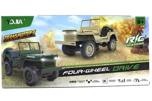 Mašīna ar tālvadības pulti R / C Jeep Green цена и информация | Игрушки для мальчиков | 220.lv