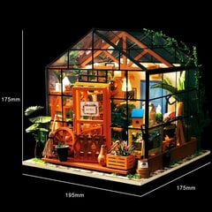 Деревянная сборная миниатюра Robotime 3D Cathy's Flower House цена и информация | Конструкторы и кубики | 220.lv