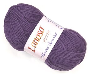 Нитка для вязания Lanoso Merino Special 100 г, цвет 942 цена и информация | Принадлежности для вязания | 220.lv