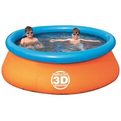 Veidnes baseins bērniem Bestway Splash & Play 3D, 213x66 cm, oranžs/zils cena un informācija | Baseini | 220.lv