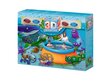 Veidnes baseins bērniem Bestway Splash & Play 3D, 213x66 cm, oranžs/zils цена и информация | Baseini | 220.lv