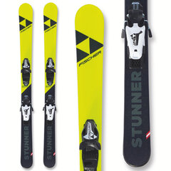 Kalnu slēpes bērniem Fischer Stunner ar stiprinājumiem cena un informācija | Kalnu slēpes | 220.lv
