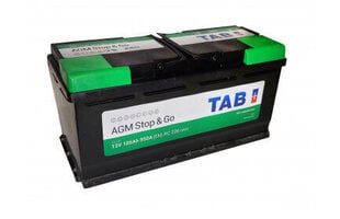 Аккумулятор TAB 105 Ah AGM цена и информация | Аккумуляторы | 220.lv