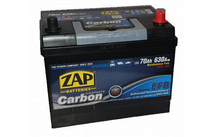 Akumulators ZAP 70 Ah Jap (-+) Carbon EFB cena un informācija | Akumulatori | 220.lv