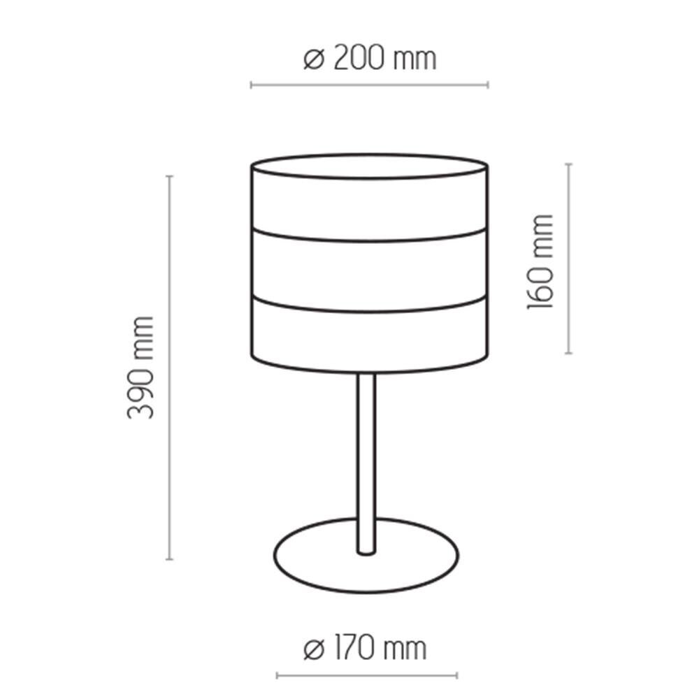 TK LTK Lighting galda lampa Tago Black 5054 cena un informācija | Galda lampas | 220.lv