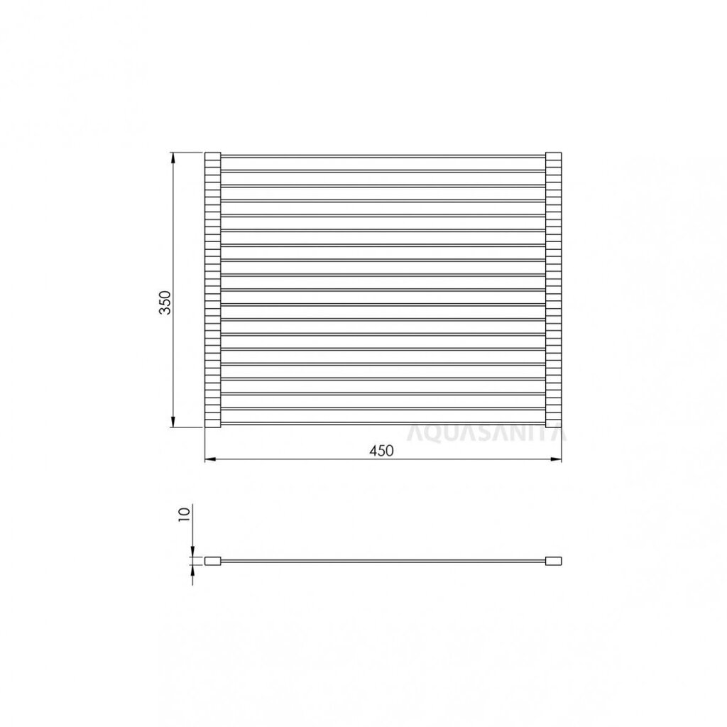 Aquasanita daudzfunkcionāls trauku žāvēšanas paklājiņš RM-3545 cena un informācija | Virtuves piederumi | 220.lv