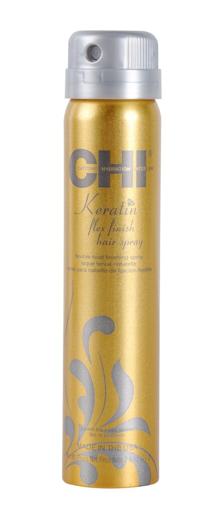 Elastīgas fiksācijas matu laka CHI Keratin Flex Finish Hair Spray, 74 g цена и информация | Matu veidošanas līdzekļi | 220.lv