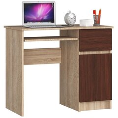Письменный стол NORE Piksel, коричневый цена и информация | Компьютерные, письменные столы | 220.lv