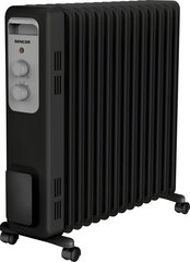Eļļas radiators Sencor Soh 3313BK цена и информация | Обогреватели | 220.lv