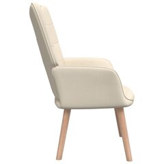 Atpūtas krēsls, krēmkrāsas, 62x68.5x96 cm цена и информация | Кресла в гостиную | 220.lv