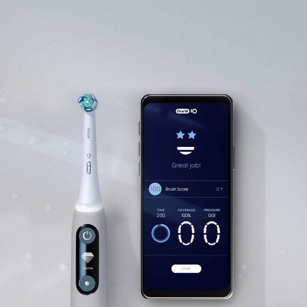 Oral-B iO6 Series Grey Opal cena un informācija | Elektriskās zobu birstes | 220.lv